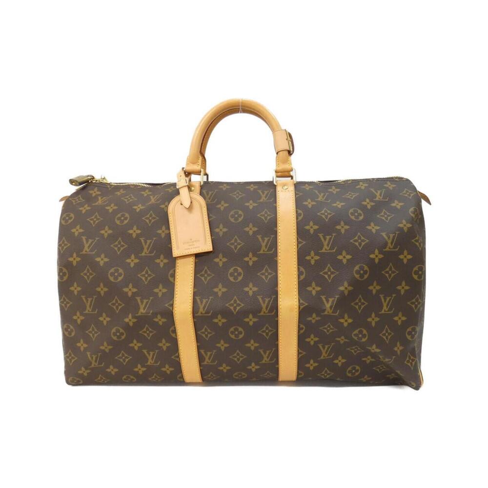 LOUIS VUITTON Authentic Brown Monogram Keepall 50 Boston Bag - Picture 1 of 10
